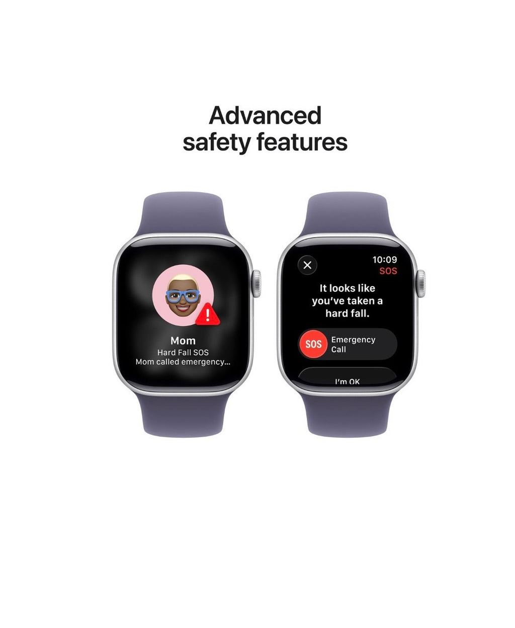 Apple Watch Series 11 Silver Aluminium Case with Purple Fog Sport Band