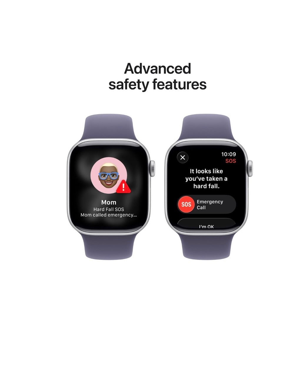 Apple Watch Series 11 Silver Aluminium Case with Purple Fog Sport Band