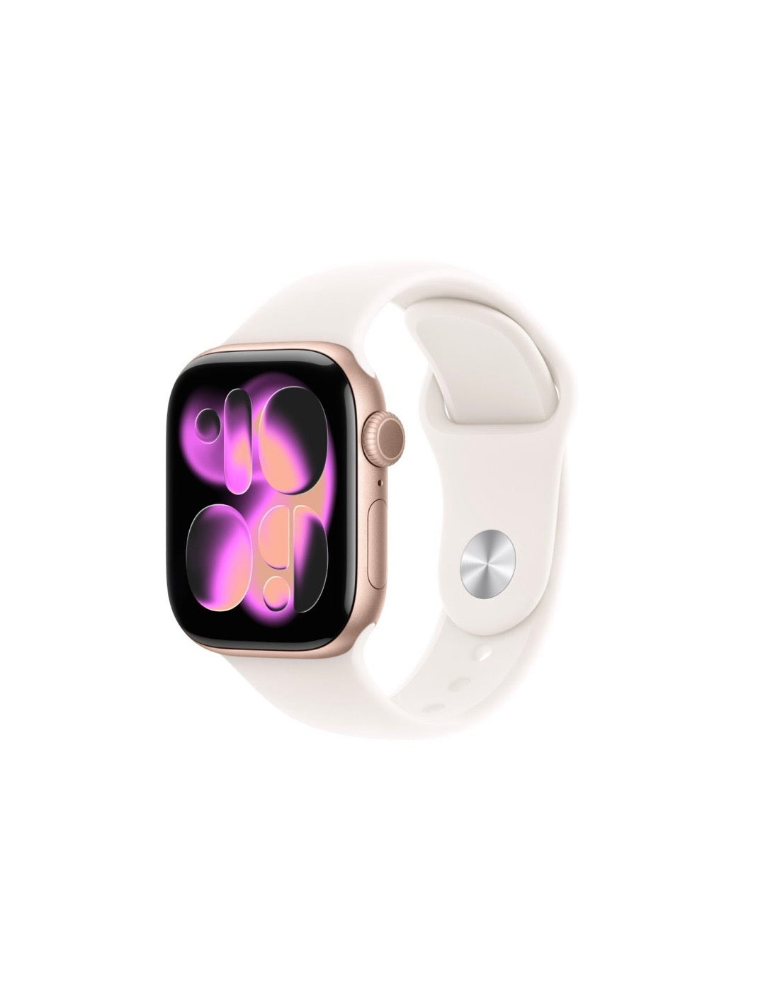 Apple Watch Series 11 Rose Gold Aluminium Case with Light Blush Sport Band