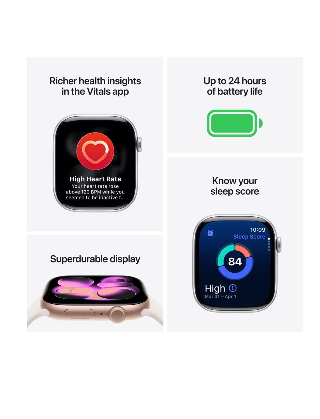 Apple Watch Series 11 Rose Gold Aluminium Case with Light Blush Sport Band